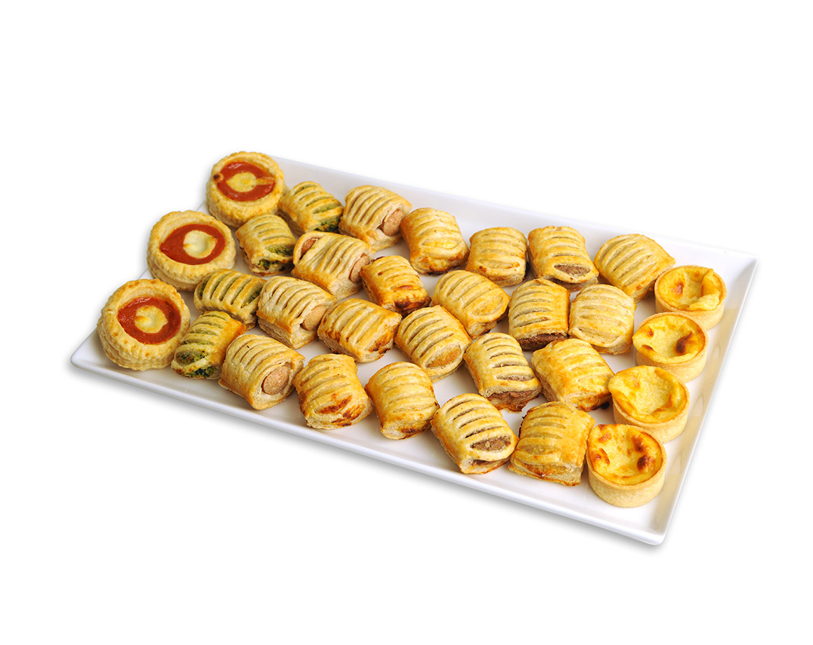 Salatini misti di sfoglia farciti  (minimo di ordinazione  gr. 500)