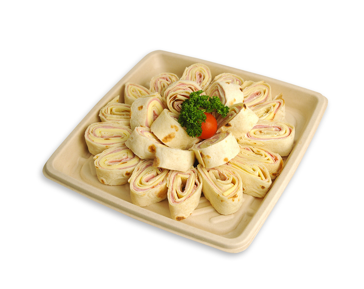 Rotolini di piadina al prosciutto cotto e formaggio