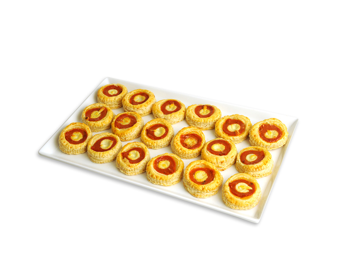 Pizzettine di pasta sfoglia  (minimo di ordinazione gr. 500)